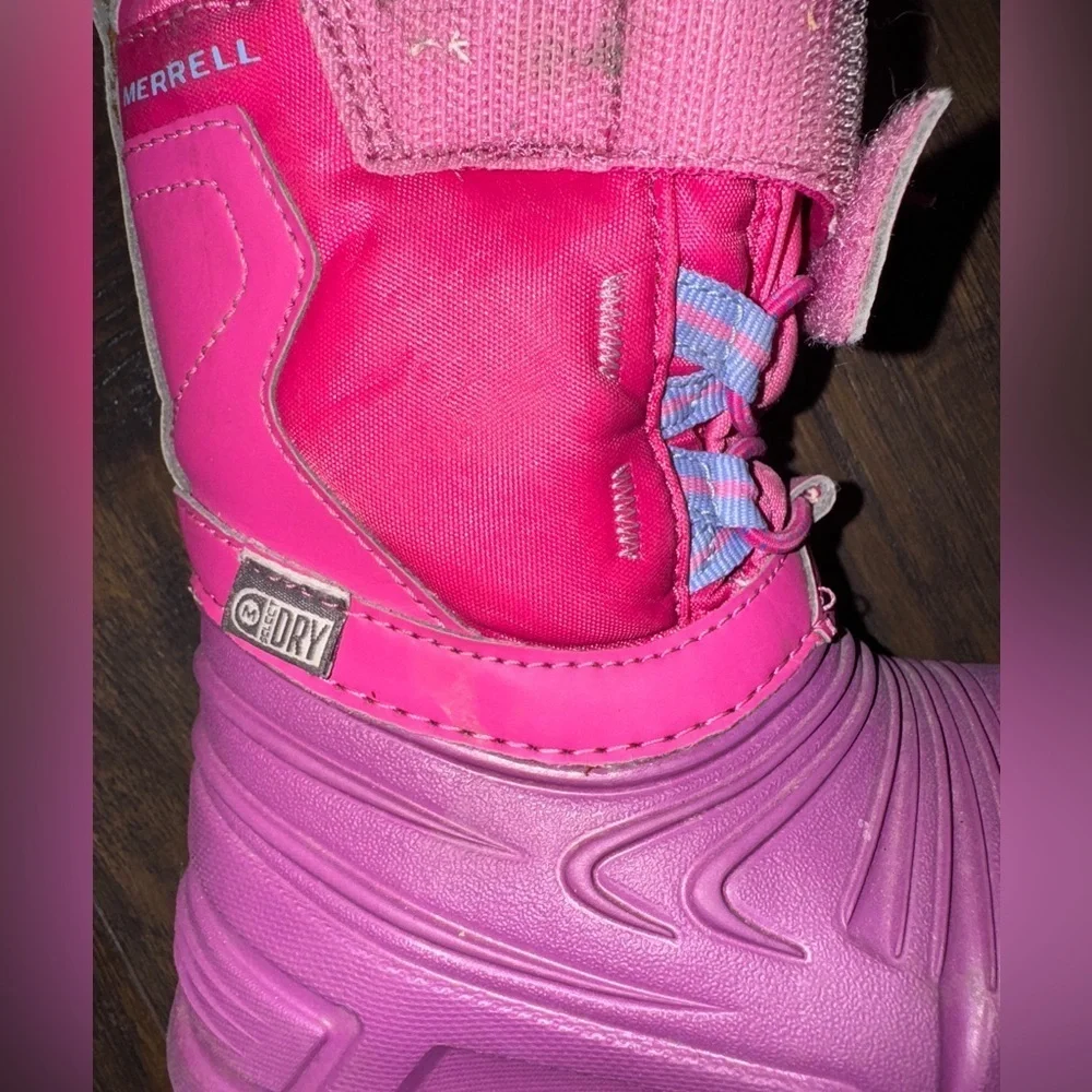 Merrell Pink Rain & Snow Boots Waterproof Insulated
